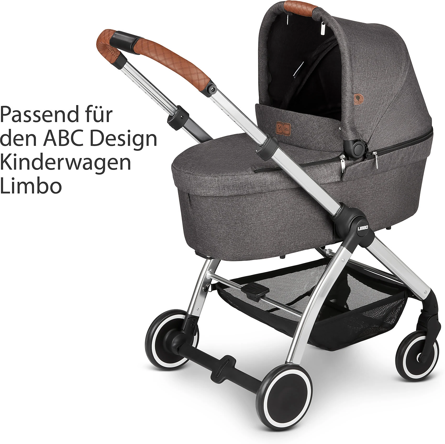 ABC Design Kinderwagenaufsatz Limbo, Diamond Asphalt 6 ABC Design Kinderwagenaufsatz Limbo, Diamond Asphalt – Bild 6
