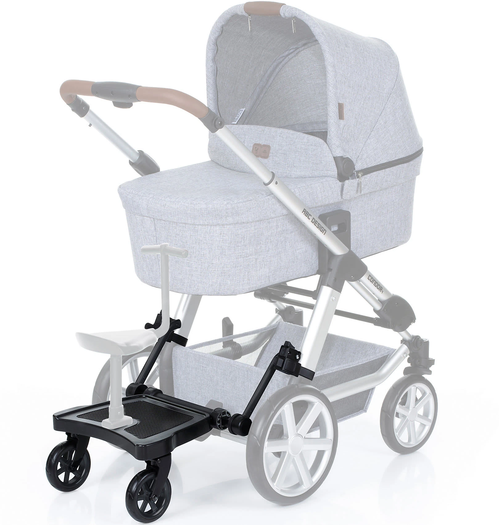 ABC Design Trittbrett Mit Sitz Für Kinder, Kiddie Ride On 2, Set 2 ABC Design Trittbrett Mit Sitz Für Kinder, Kiddie Ride On 2, Set – Bild 2