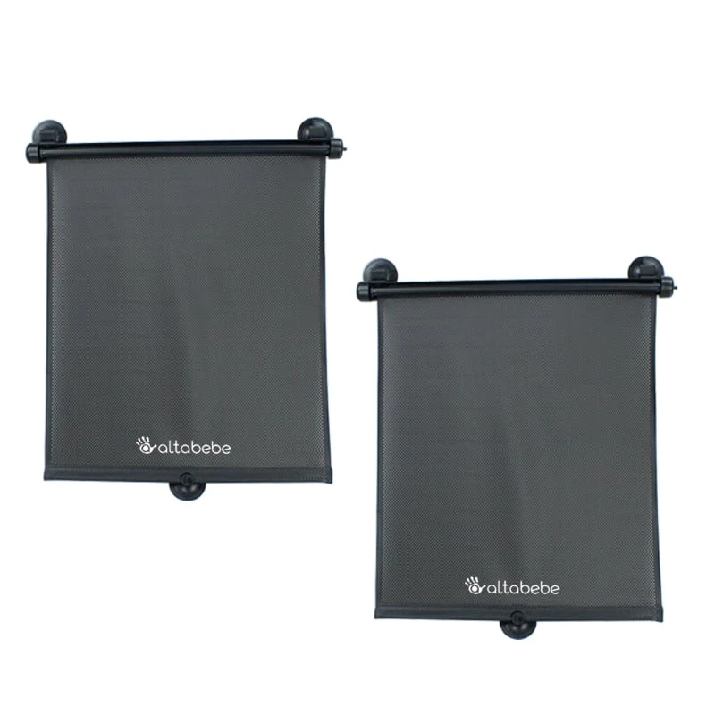 Altabebe Autosonnenschutzrollo (Twin Pack) In Schwarz 3 Altabebe Autosonnenschutzrollo (Twin Pack) In Schwarz – Bild 3