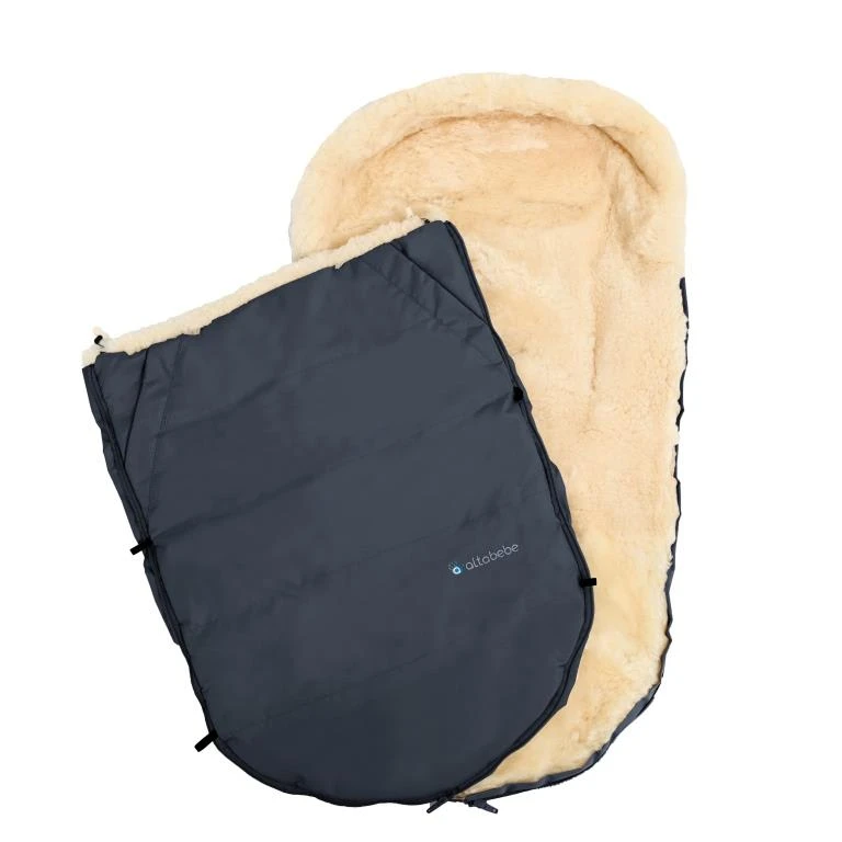 Altabebe Lammfellfußsack In Dunkelblau - 9-36 Monate 5 Altabebe Lammfellfußsack In Dunkelblau - 9-36 Monate – Bild 5