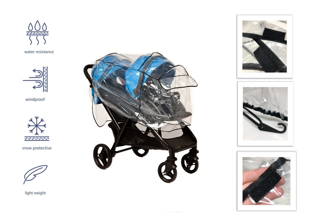 Altabebe Regenhaube Für Alle Geschwisterwagen In Transparent 2 Altabebe Regenhaube Für Alle Geschwisterwagen In Transparent – Bild 2