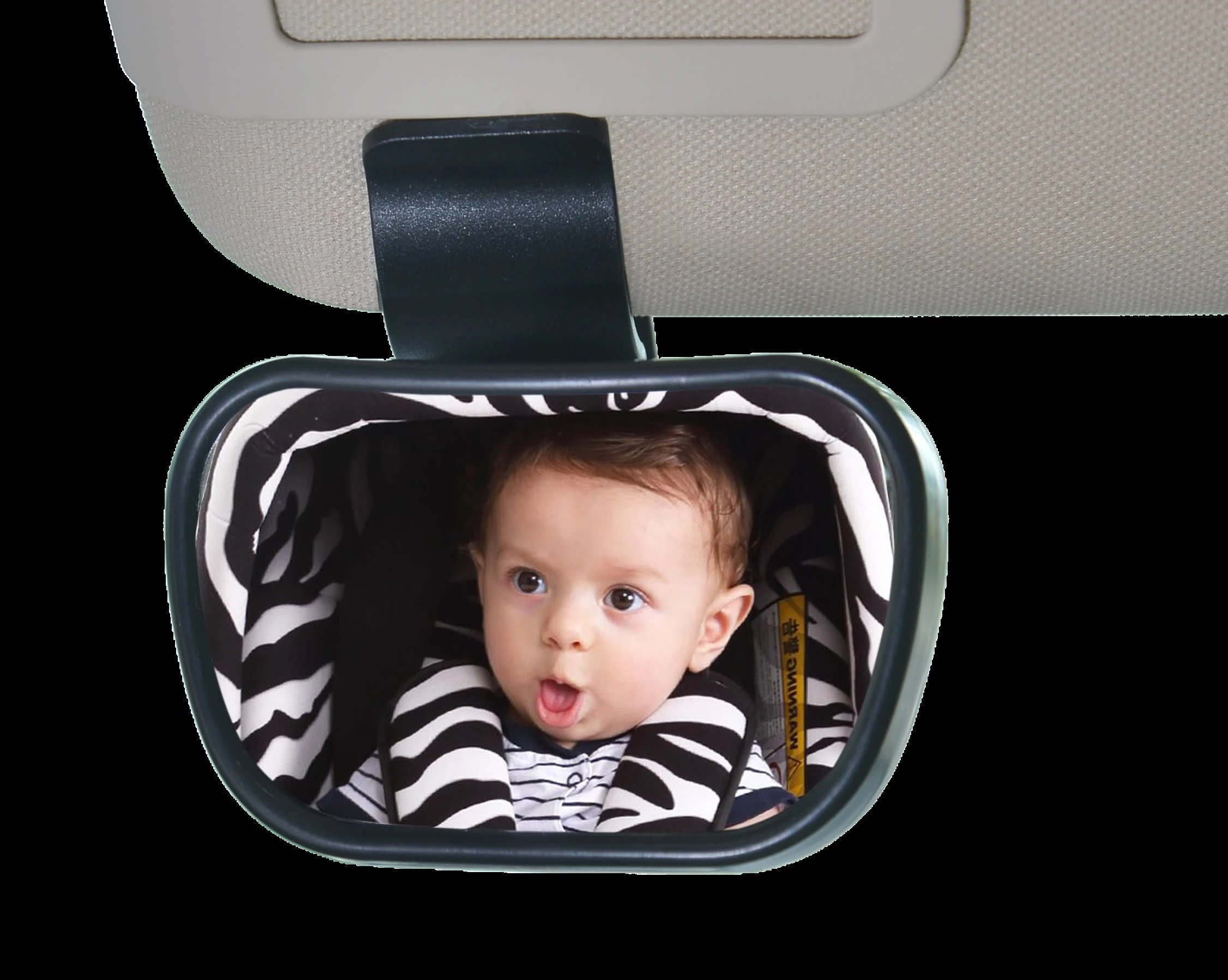 Altabebe Sicherheitsrückspiegel Fürs Baby In Schwarz 2 Altabebe Sicherheitsrückspiegel Fürs Baby In Schwarz – Bild 2