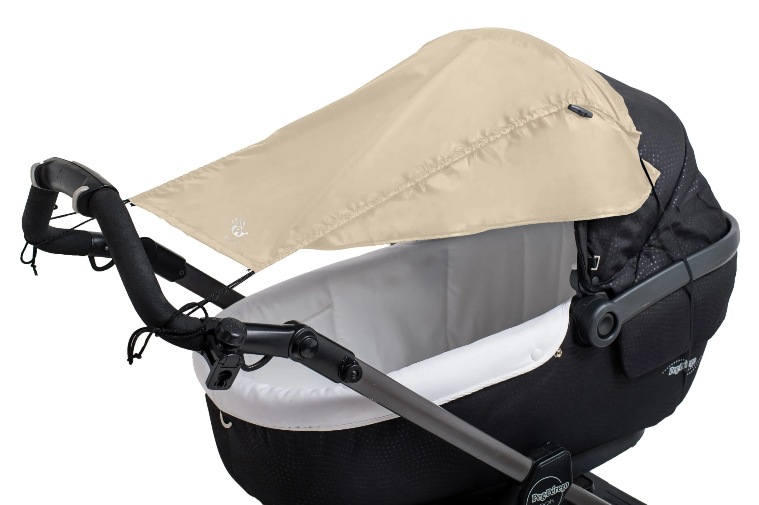 Altabebe Sonnensegel Mit Seitenschutz Für Kinderwagen/Buggy In Beige 1 Altabebe Sonnensegel Mit Seitenschutz Für Kinderwagen/Buggy In Beige