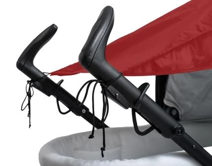 Altabebe Sonnensegel Mit Seitenschutz Für Kinderwagen/Buggy In Rot 8 Altabebe Sonnensegel Mit Seitenschutz Für Kinderwagen/Buggy In Rot – Bild 8