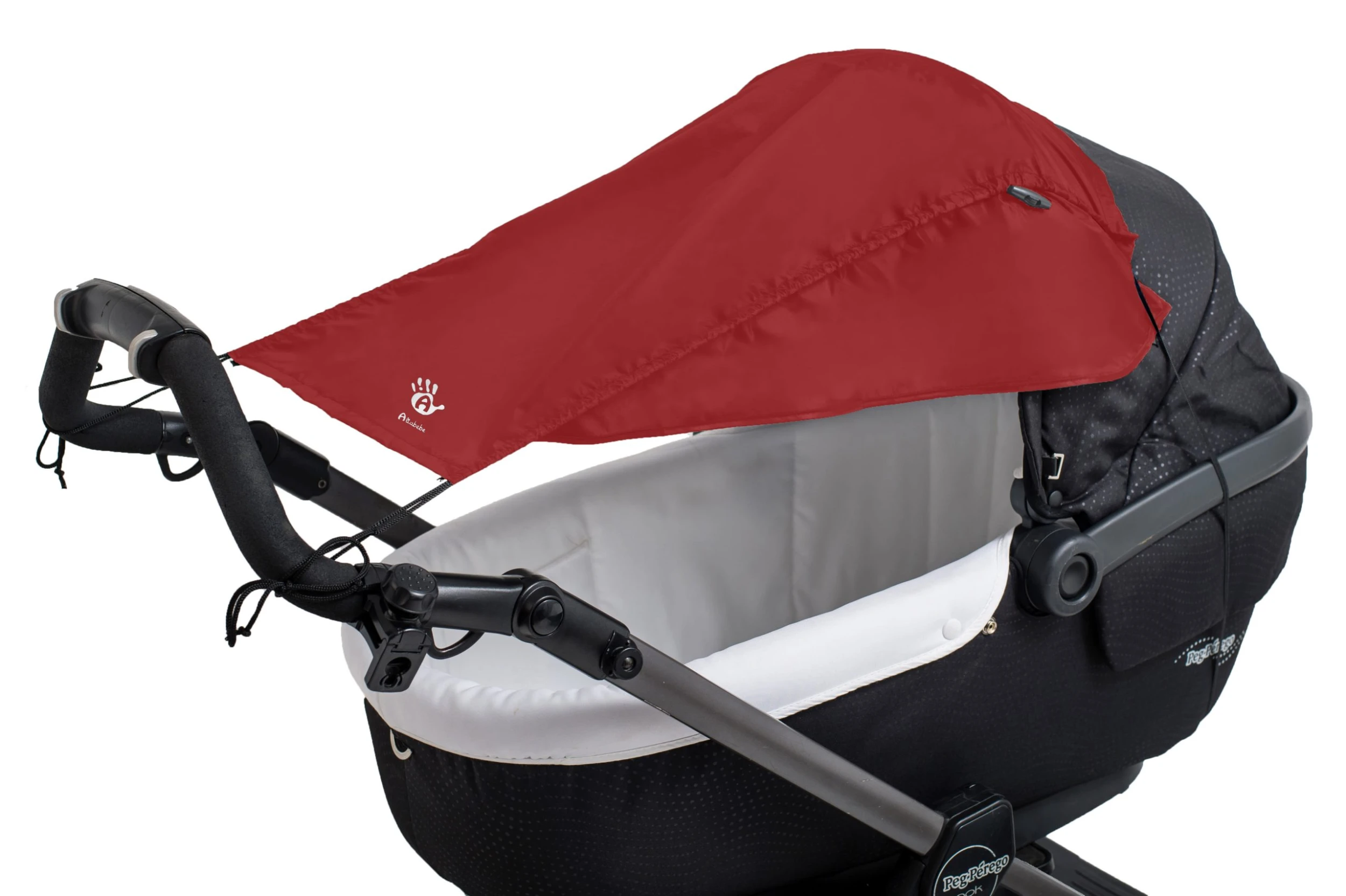 Altabebe Sonnensegel Mit Seitenschutz Für Kinderwagen/Buggy In Rot 1 Altabebe Sonnensegel Mit Seitenschutz Für Kinderwagen/Buggy In Rot