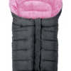 Altabebe Winterfußsack Mit 3M Füllung In Dunkelgrau / Rosa - 9-36 Monate