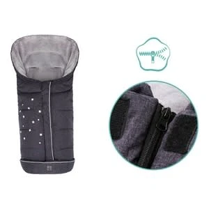 Babycab Winter-Fußsack Stars Für Kinderwagen, Buggy In Grau – Bild 4