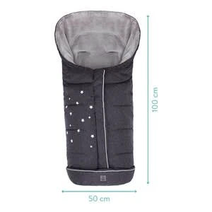 Babycab Winter-Fußsack Stars Für Kinderwagen, Buggy In Grau – Bild 6