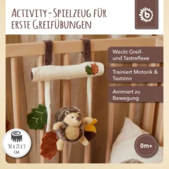 Bieco Spielwaren Kinderwagenkette Plüsch Igel - Ab Geburt In Beige -Jollein shop bieco spielwaren kinderwagenkette plusch igel ab geburt in beige 1 scaled