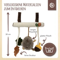 Bieco Spielwaren Kinderwagenkette Plüsch Igel - Ab Geburt In Beige -Jollein shop bieco spielwaren kinderwagenkette plusch igel ab geburt in beige 12