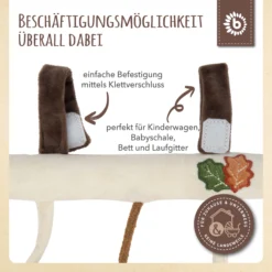 Bieco Spielwaren Kinderwagenkette Plüsch Igel - Ab Geburt In Beige -Jollein shop bieco spielwaren kinderwagenkette plusch igel ab geburt in beige 4 scaled