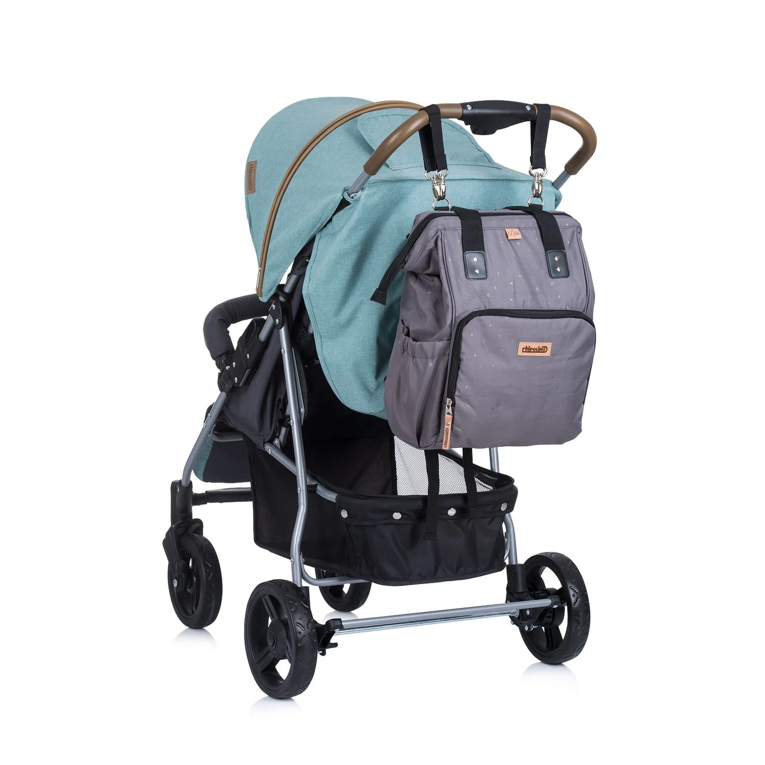 Chipolino Kinderwagentasche, Rucksack In Grau 5 Chipolino Kinderwagentasche, Rucksack In Grau – Bild 5