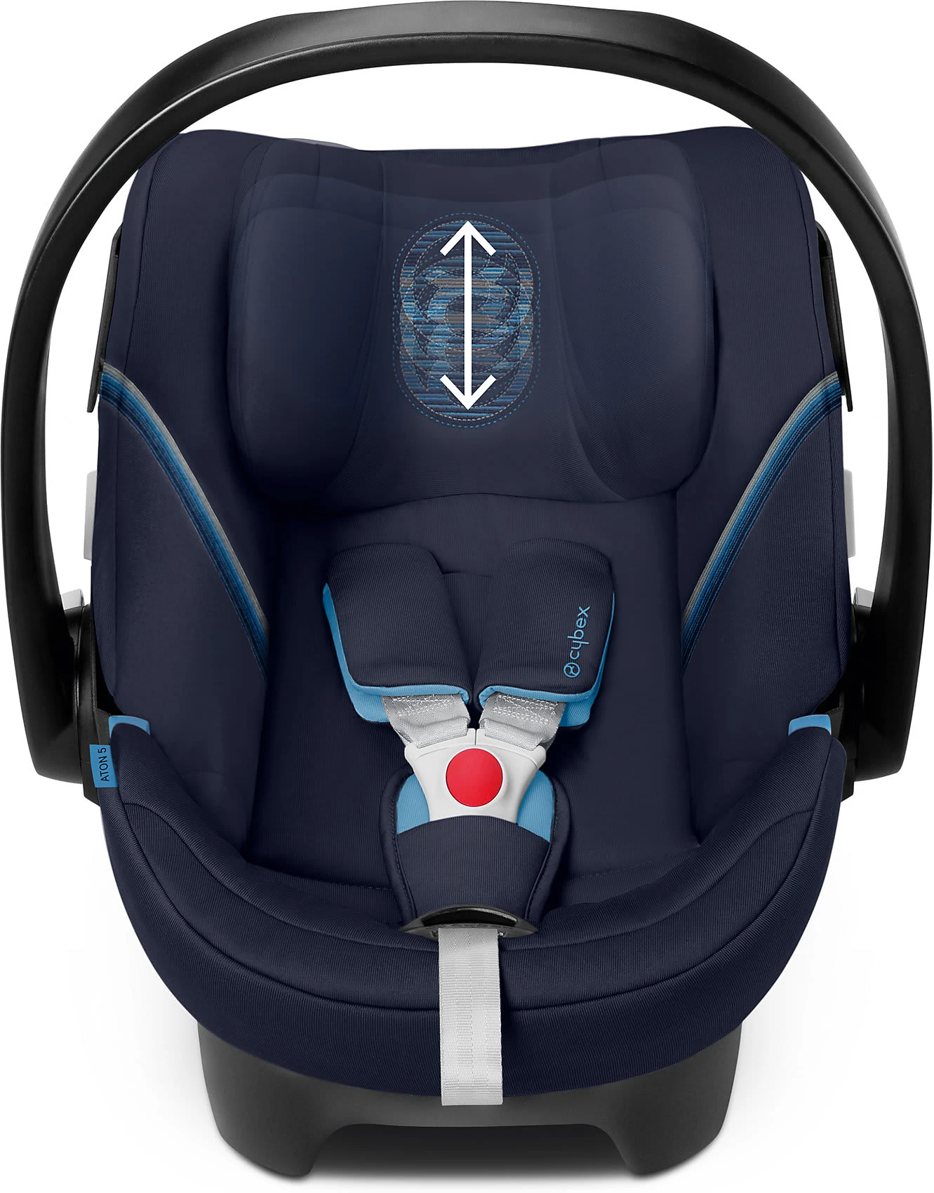 CYBEX Babyschale Aton 5, Gold-Line, Navy Blue – Bild 3