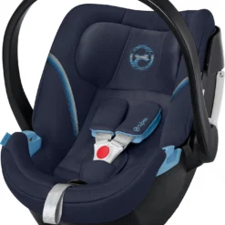 CYBEX Babyschale Aton 5, Gold-Line, Navy Blue