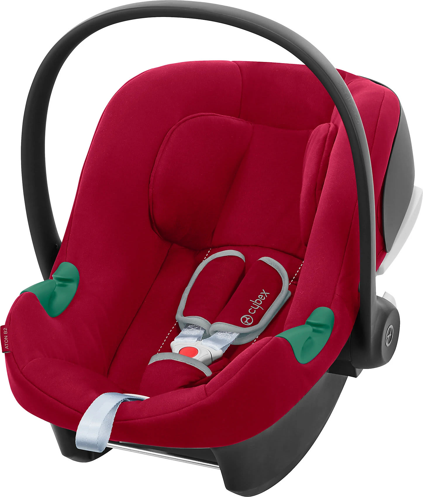 CYBEX Babyschale Aton B2 I-Size Inkl. Base One, Dynamic Red-mid Red
