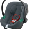 CYBEX Babyschale Aton B2 I-Size Inkl. Base One, Steel Grey-mid Grey