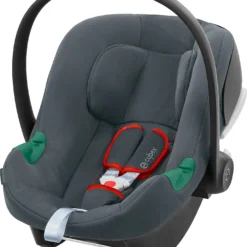 CYBEX Babyschale Aton B2 I-Size Inkl. Base One, Steel Grey-mid Grey