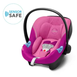 CYBEX Babyschale "Aton M I-Size Sensorsafe" In Pink - Gruppe 0+