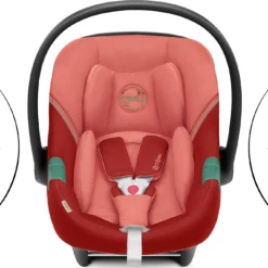 Alternative view of CYBEX Babyschale ATON S2 I-Size, Hibiscus Red