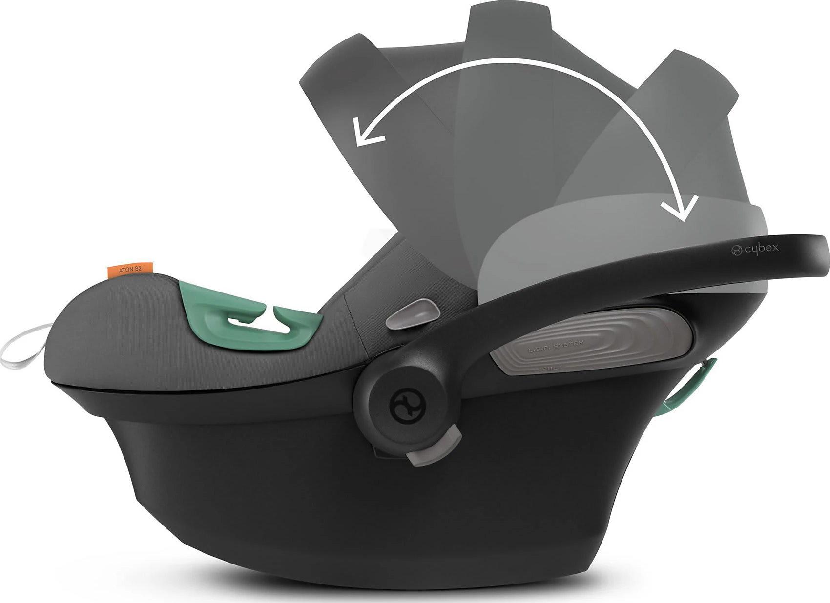 CYBEX Babyschale ATON S2 I-Size, Lava Grey 6 CYBEX Babyschale ATON S2 I-Size, Lava Grey – Bild 6
