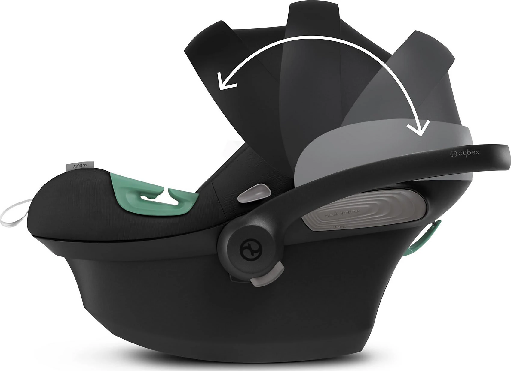 CYBEX Babyschale ATON S2 I-Size, Monument Grey 5 CYBEX Babyschale ATON S2 I-Size, Monument Grey – Bild 5