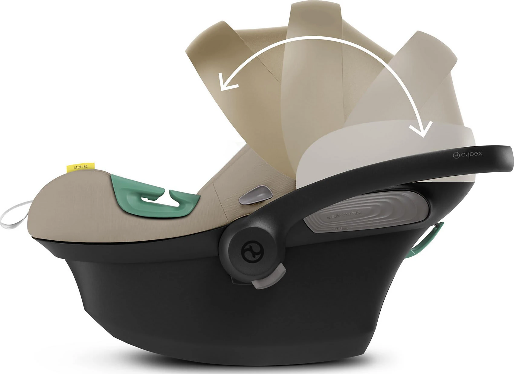 CYBEX Babyschale ATON S2 I-Size, Seashell Beige 5 CYBEX Babyschale ATON S2 I-Size, Seashell Beige – Bild 5