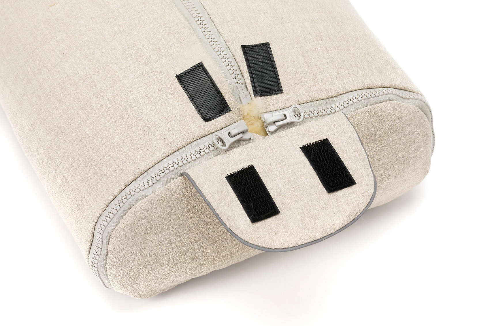 Fillikid WinterfuĂsack Pamir Gr. 0 Echtfell Sand Melange â Bild 3