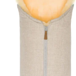 Fillikid WinterfuĂsack Pamir Gr. 0 Echtfell Sand Melange
