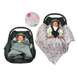 HOBEA Winter-Einschlagdecke In Rosa/ Grau - (L)70 X (B)70 Cm 5 HOBEA Winter-Einschlagdecke In Rosa/ Grau - (L)70 X (B)70 Cm -Jollein shop hobea winter einschlagdecke in rosa grau l 70 x b 70 cm 2