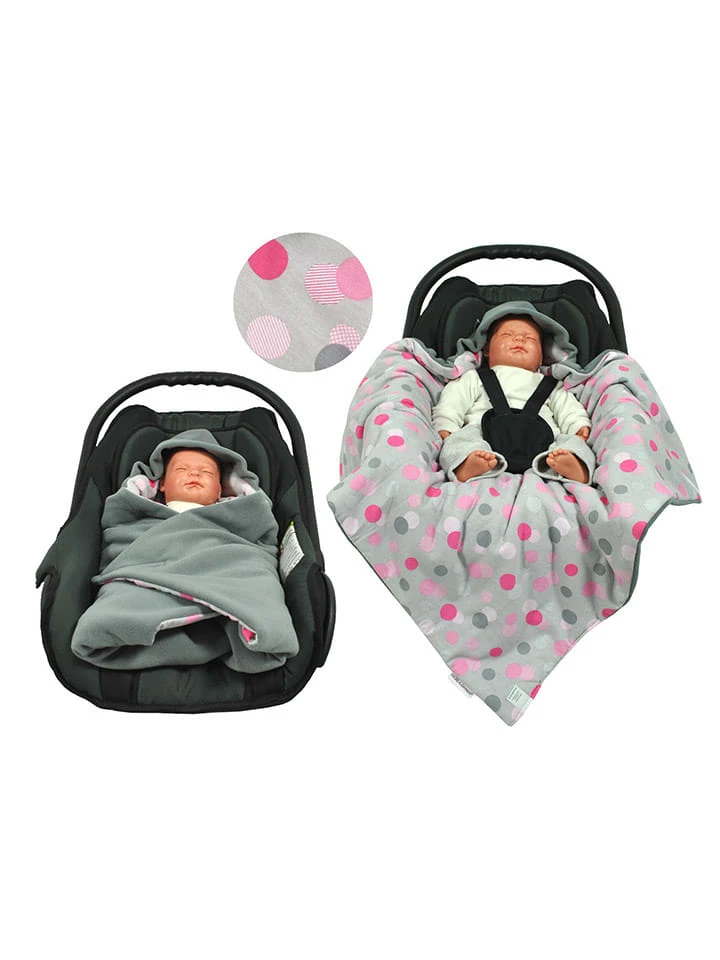 HOBEA Winter-Einschlagdecke In Rosa/ Grau - (L)70 X (B)70 Cm 3 HOBEA Winter-Einschlagdecke In Rosa/ Grau - (L)70 X (B)70 Cm – Bild 3