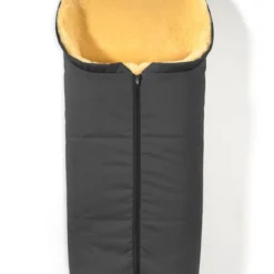 Hofbrucker Lammfell-Fußsack "Iglu" In Grau - (L)95 X (B)34 Cm