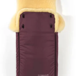 Hofbrucker Lammfell-Fußsack "Luxus" In Lila - (B)95 X (H)34 Cm