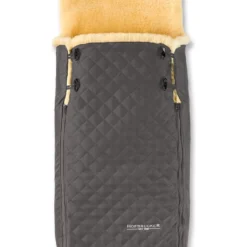 Hofbrucker Lammfell-Fußsack "Luxus Limited Edition" In Grau - (L)95 X (B)34 Cm