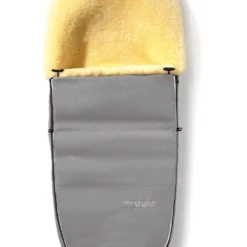 Hofbrucker Lammfell-Fußsack "Polaris" In Grau - (L)105 X (B)40 Cm