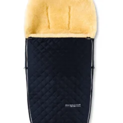 Hofbrucker Lammfell-Fußsack "Polaris Limited Edition" In Dunkelblau - (L)105 X (B)40 Cm