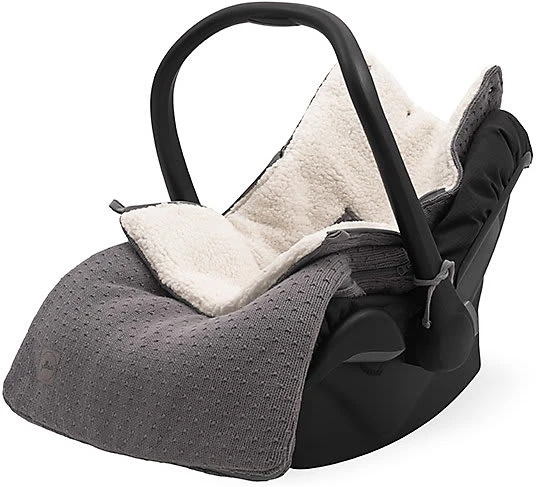 Jollein Fußsack Für Kinderwagen Und Babyschal, Bliss Knit Storm Grey – Bild 2