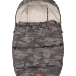 Kaiser Naturfellprodukte Babyschalen-Fußsack "Hoody" In Grau