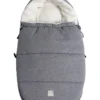 Kaiser Naturfellprodukte Babyschalen-Fußsack "Jersey Hood" In Anthrazit - (L)80 X (B)40 Cm