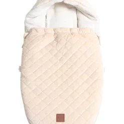 Kaiser Naturfellprodukte Babyschalen-Fußsack "Velvet Hoody" In Beige
