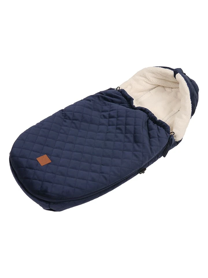 Kaiser Naturfellprodukte Babyschalen-FuĂsack "Velvet Hoody" In Dunkelblau â Bild 2