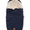Kaiser Naturfellprodukte Babyschalen-Fußsack "Velvet Hoody" In Dunkelblau