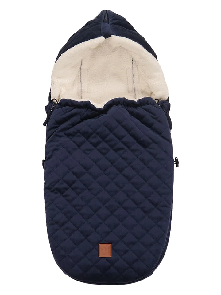 Kaiser Naturfellprodukte Babyschalen-FuĂsack "Velvet Hoody" In Dunkelblau