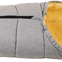 Kaiser Naturfellprodukte FuĂsack CHANNY FĂŒr Babyschale, Lammfell, Hellgrau Melange