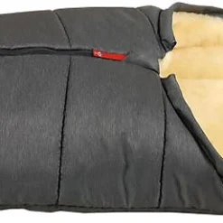 Kaiser Naturfellprodukte FuĂsack CHANNY FĂŒr Babyschale, Lammfell, Schwarz Melange