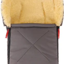 Kaiser Naturfellprodukte FuĂsack EMMA FĂŒr Babyschale Und Kinderwagen, Lammfell, Anthrazit