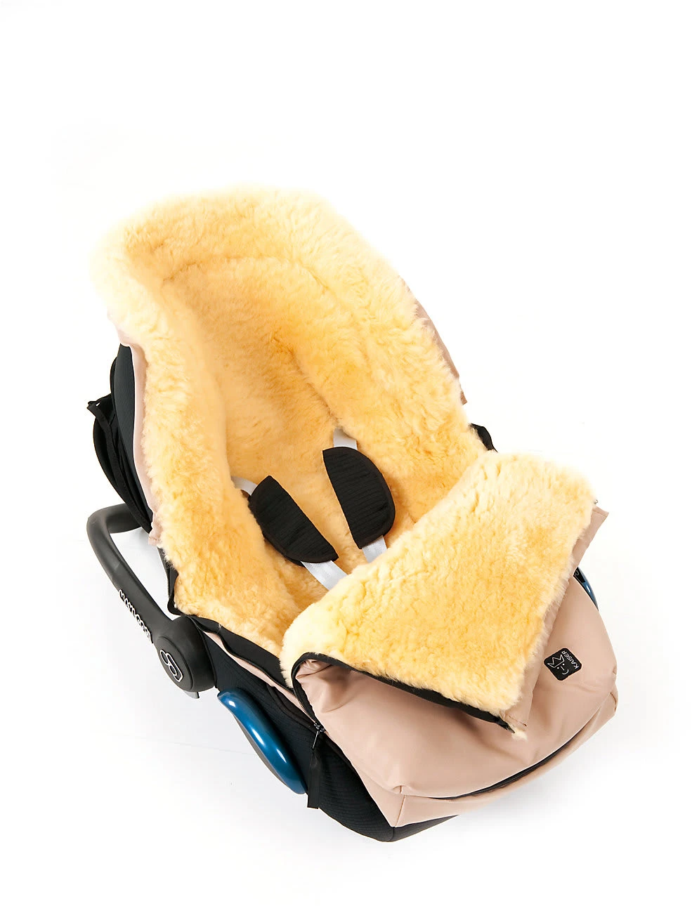 Kaiser Naturfellprodukte Fußsack EMMA Für Babyschale Und Kinderwagen, Lammfell, Anthrazit – Bild 7