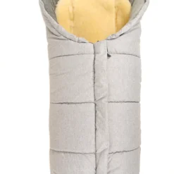 Kaiser Naturfellprodukte Fußsack Jooy-Sheepy Mit Lammfelleinlage, Hellgrau-melange