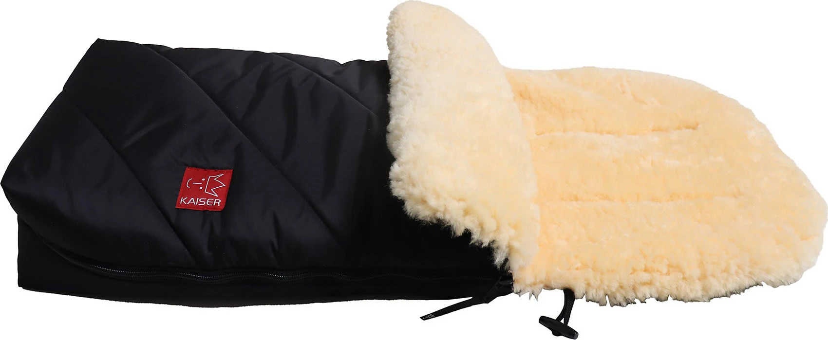 Kaiser Naturfellprodukte FuĂsack PAAT Mit Lammfell, Black â Bild 3