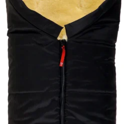 Kaiser Naturfellprodukte Iglu-Fußsack Mit Lammfell, Schwarz