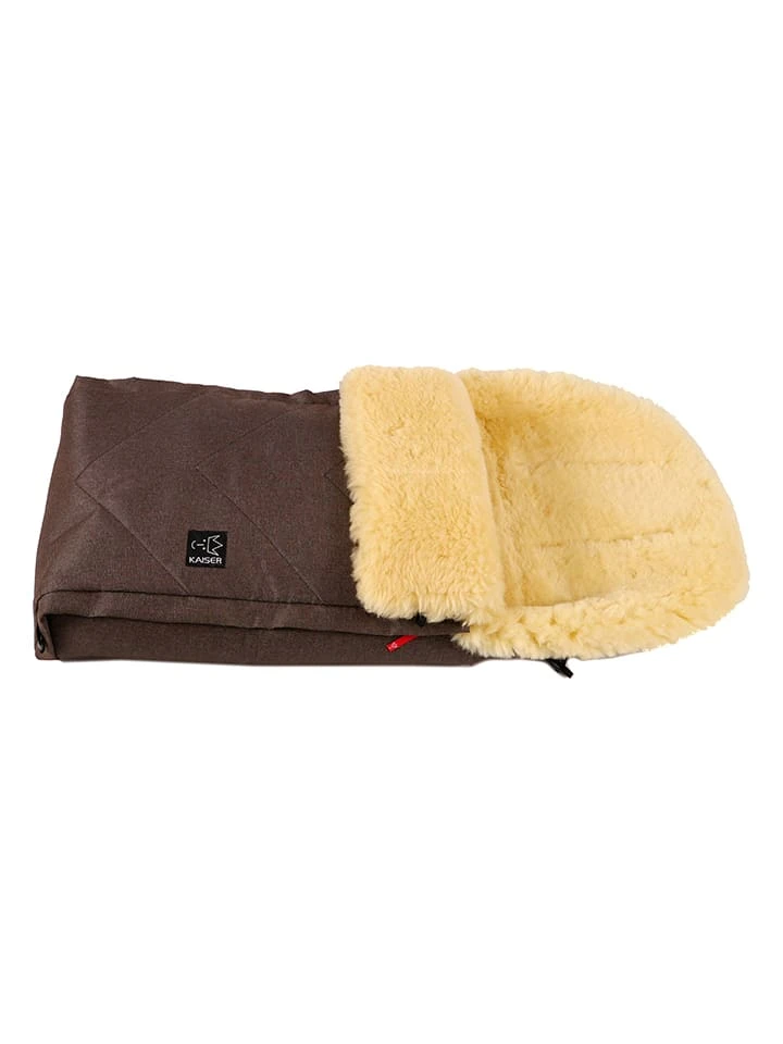 Kaiser Naturfellprodukte Lammfell-FuĂsack "Duub" In Braun - (L)88 X (B)47 Cm â Bild 2